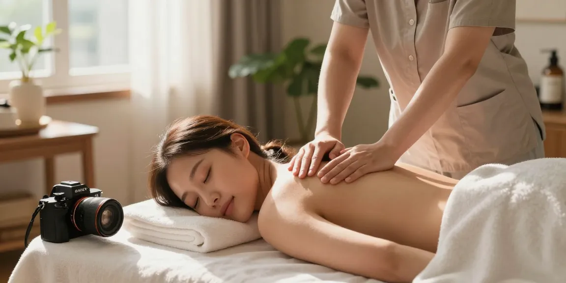 오산출장마사지로 편안한 집에서 전문 관리사가 마사지를 제공하는 장면