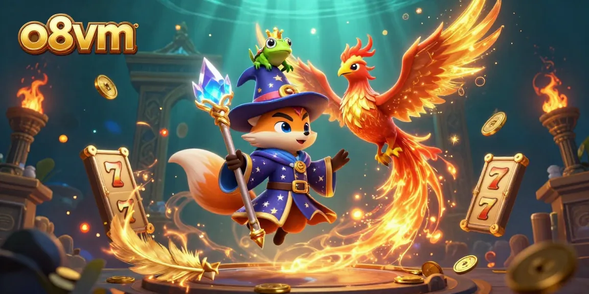 Experience the excitement of o8vm with vibrant 3D casino-themed illustration showcasing stunning characters and elements.