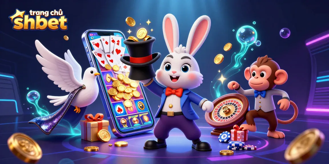 Experience the thrill of gaming on trang chủ shbet with golden coins and exciting characters in a captivating scene.