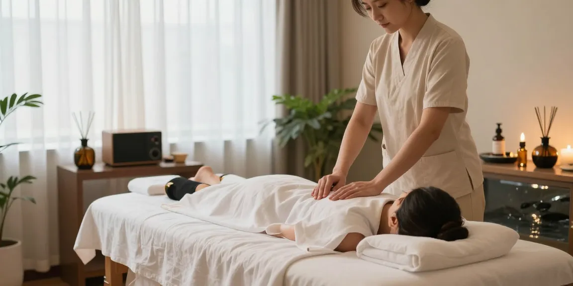 종로출장마사지에 적합한 편안한 마사지 센터 환경을 보여주는 이미지