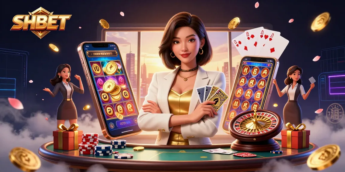 Engage with SHBET for thrilling online gaming experiences, showcasing an elegant casino scene.