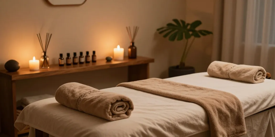 영등포출장안마를 위한 아늑한 마사지 therapy 공간, 편안한 조명과 따뜻한 분위기.